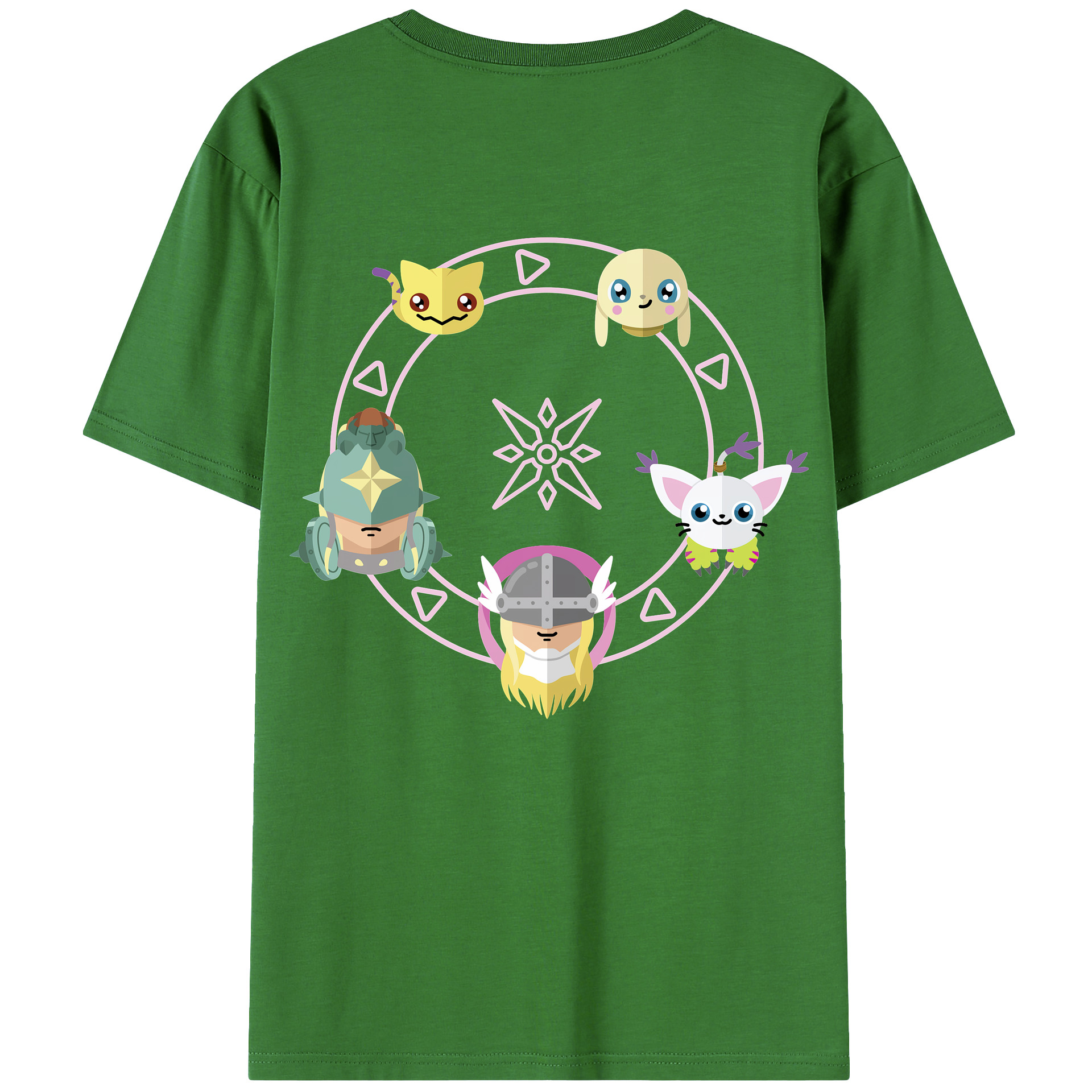 （画像用） Digimon デジタルモンスター/デジモン レディース半袖Tシャツ(バックプリント)